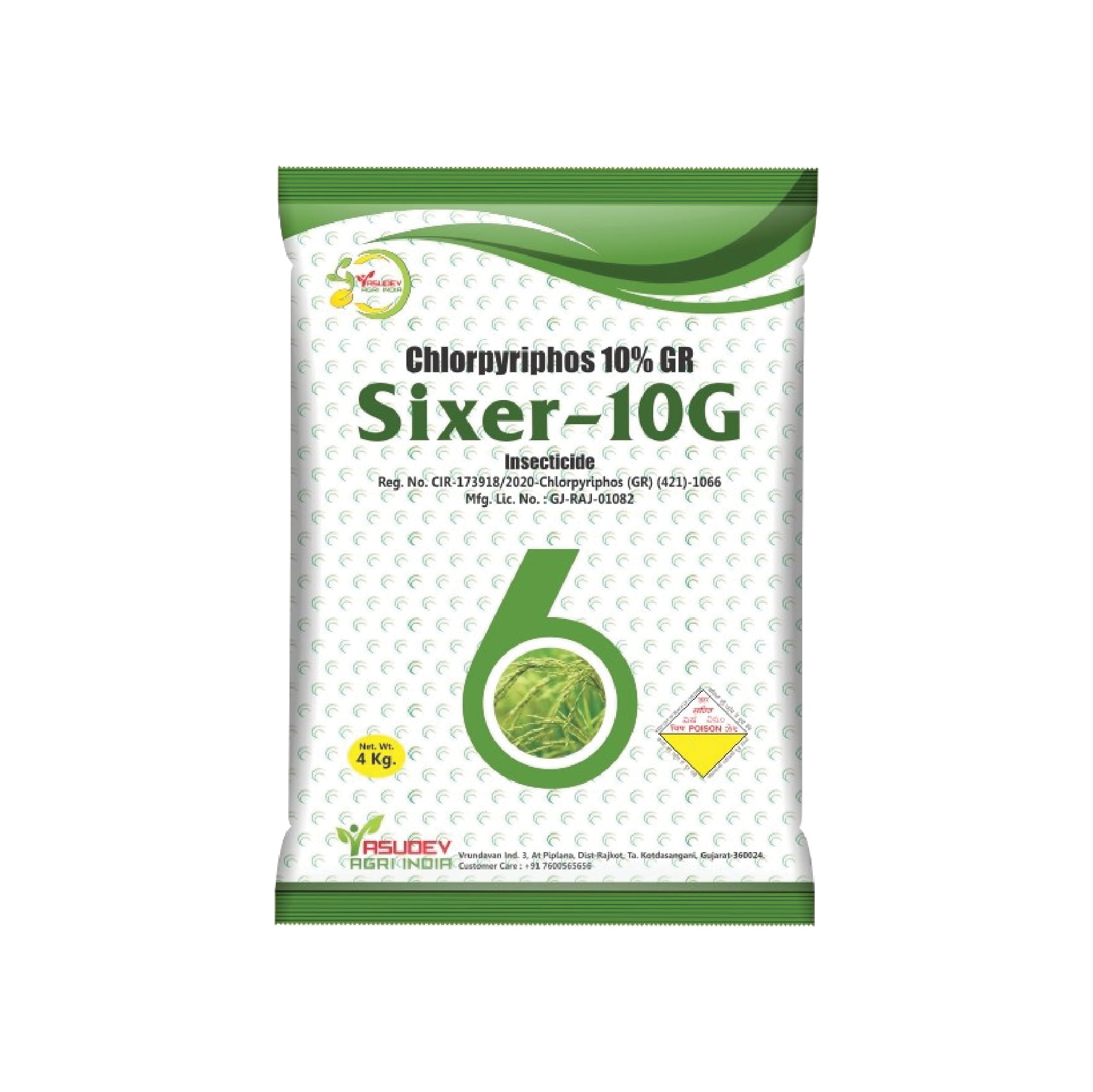 Sixer-10G - Chlorpyriphos 10% GR